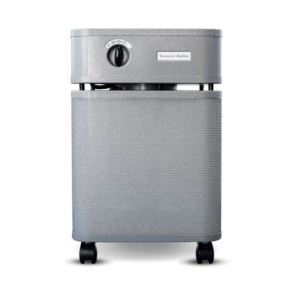 Front view of the Austin Air Immunity Machine graphite air purifier