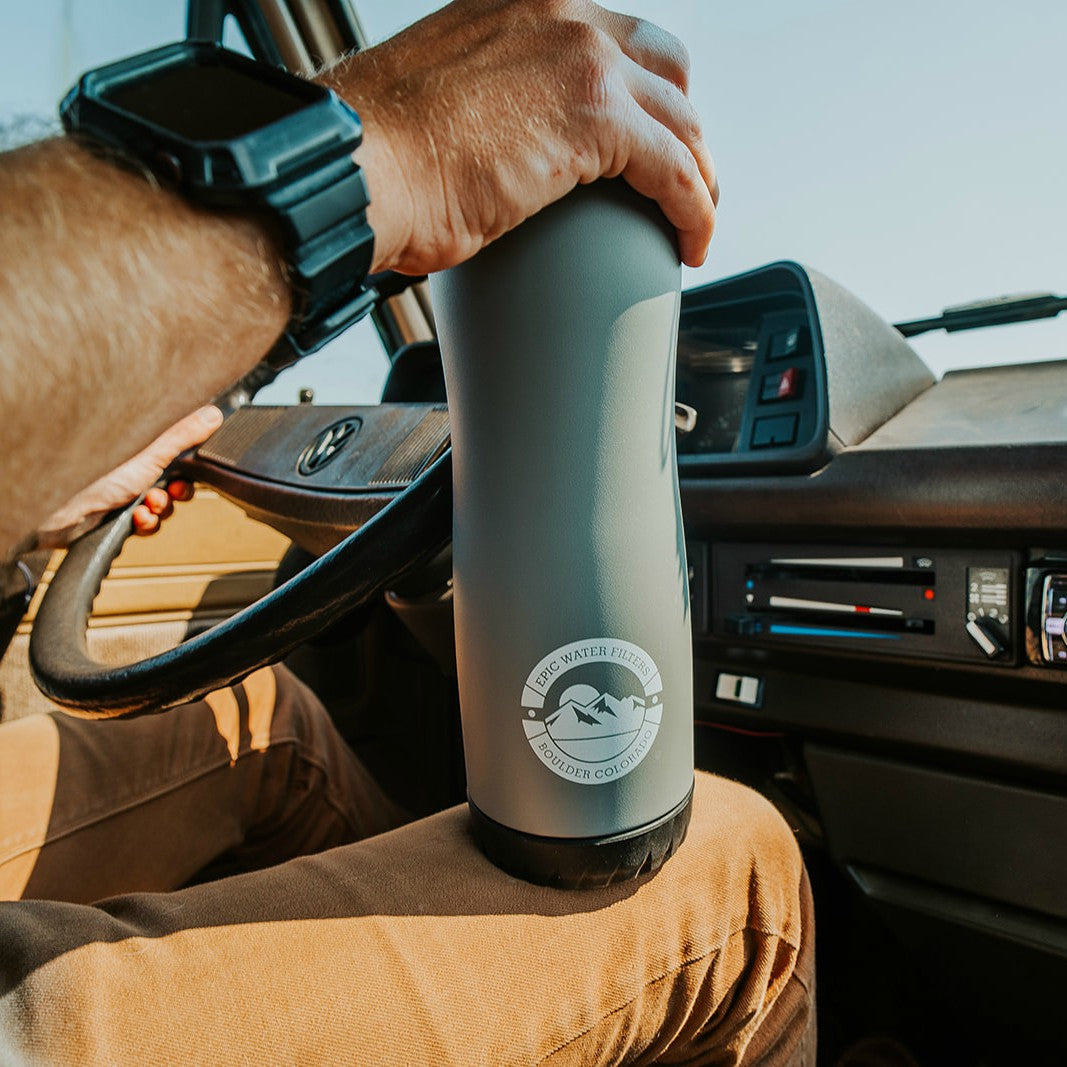 Vostok Vacuum Insulated Stainless Steel 34oz Epic Water Filter