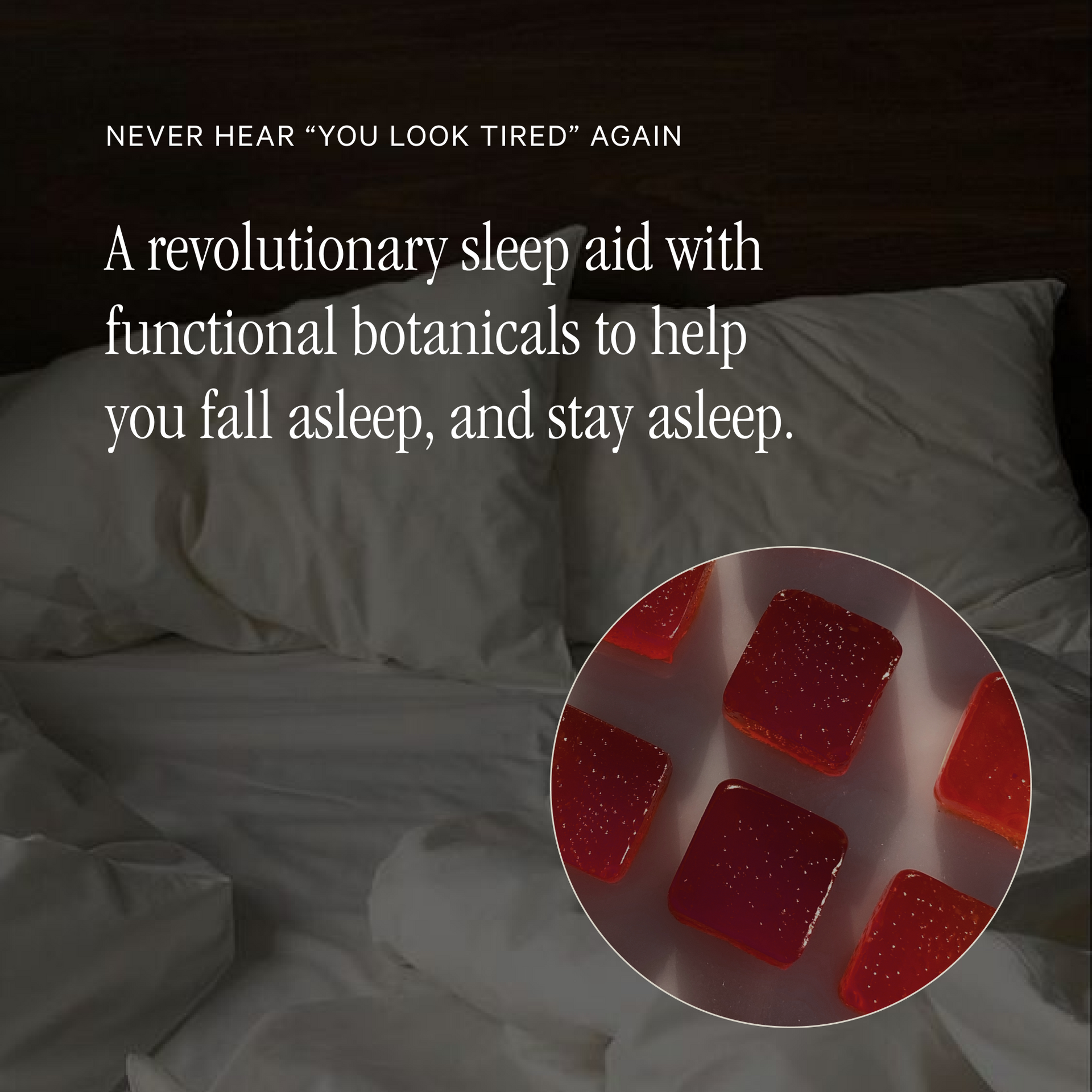 Aid sleep with Juna Nightcap Sleep Gummies.