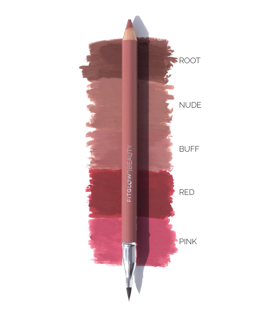 Fitglow Beauty - Vegan Lip Liner - Color palette