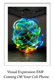 Therasage TheraProtect EMF Protection for Wireless Network Routers / Smart Meter Harmonizer etc Visual Expression EMF Coming Off Your Cell Phone