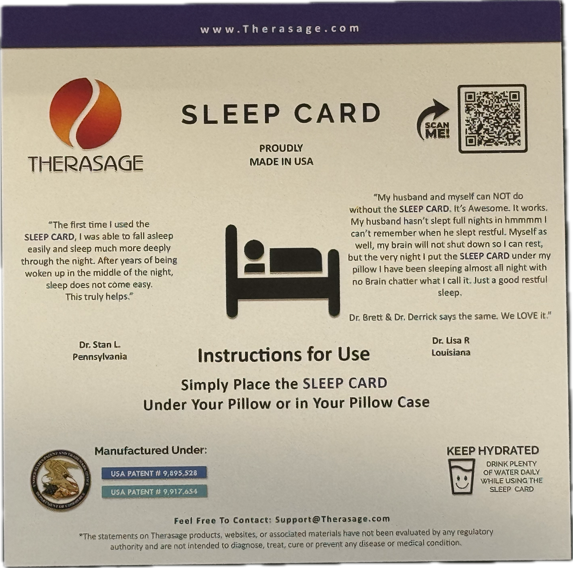 How to Use Therasage TheraVibe - 6x6 Card - Sleep