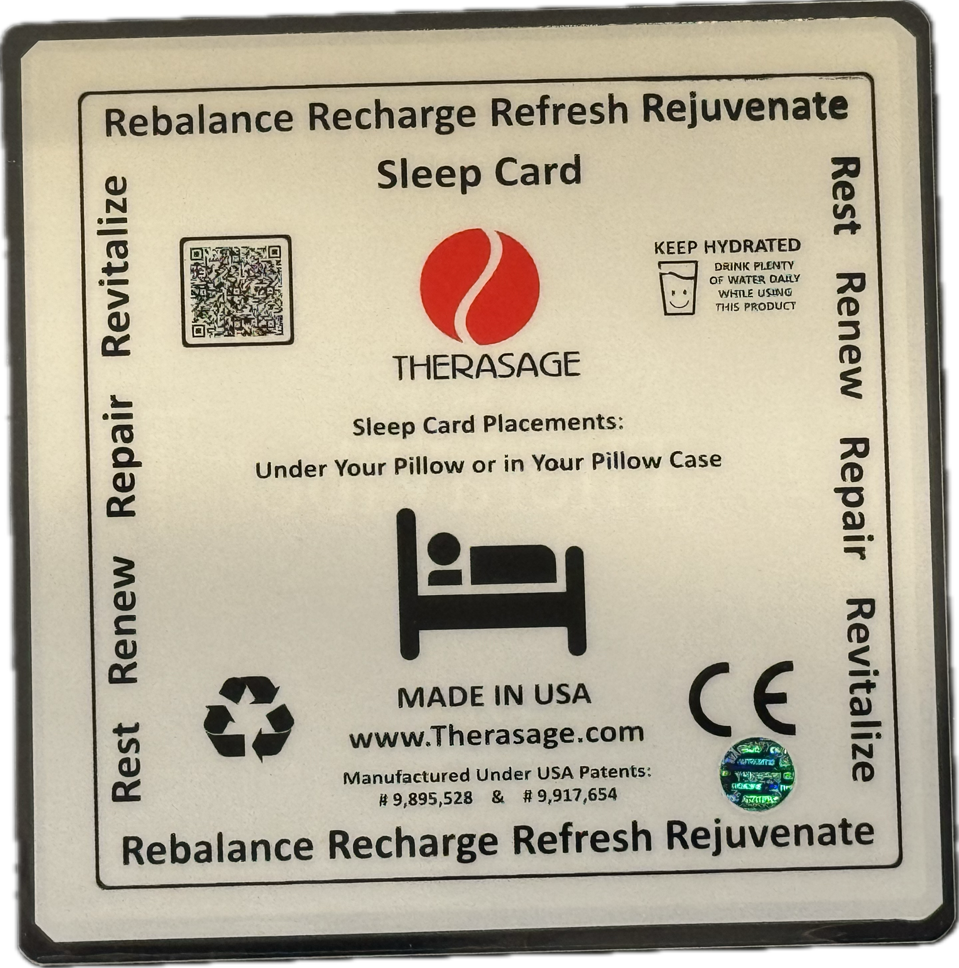 Therasage TheraVibe - 6x6 Card - Sleep