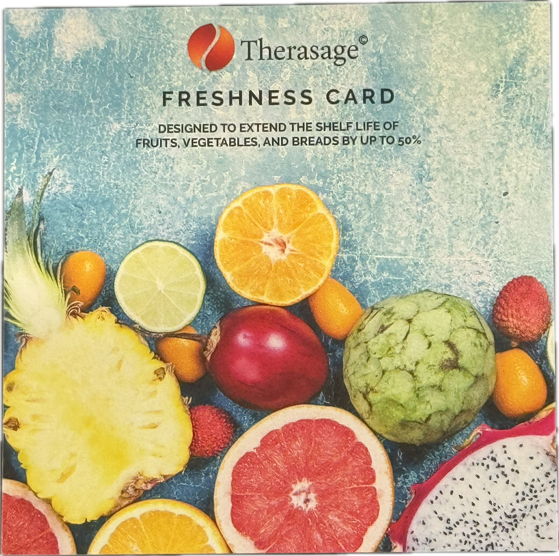 Therasage TheraVibe - 6x6 Card - Freshness is Compact & Easy to Use