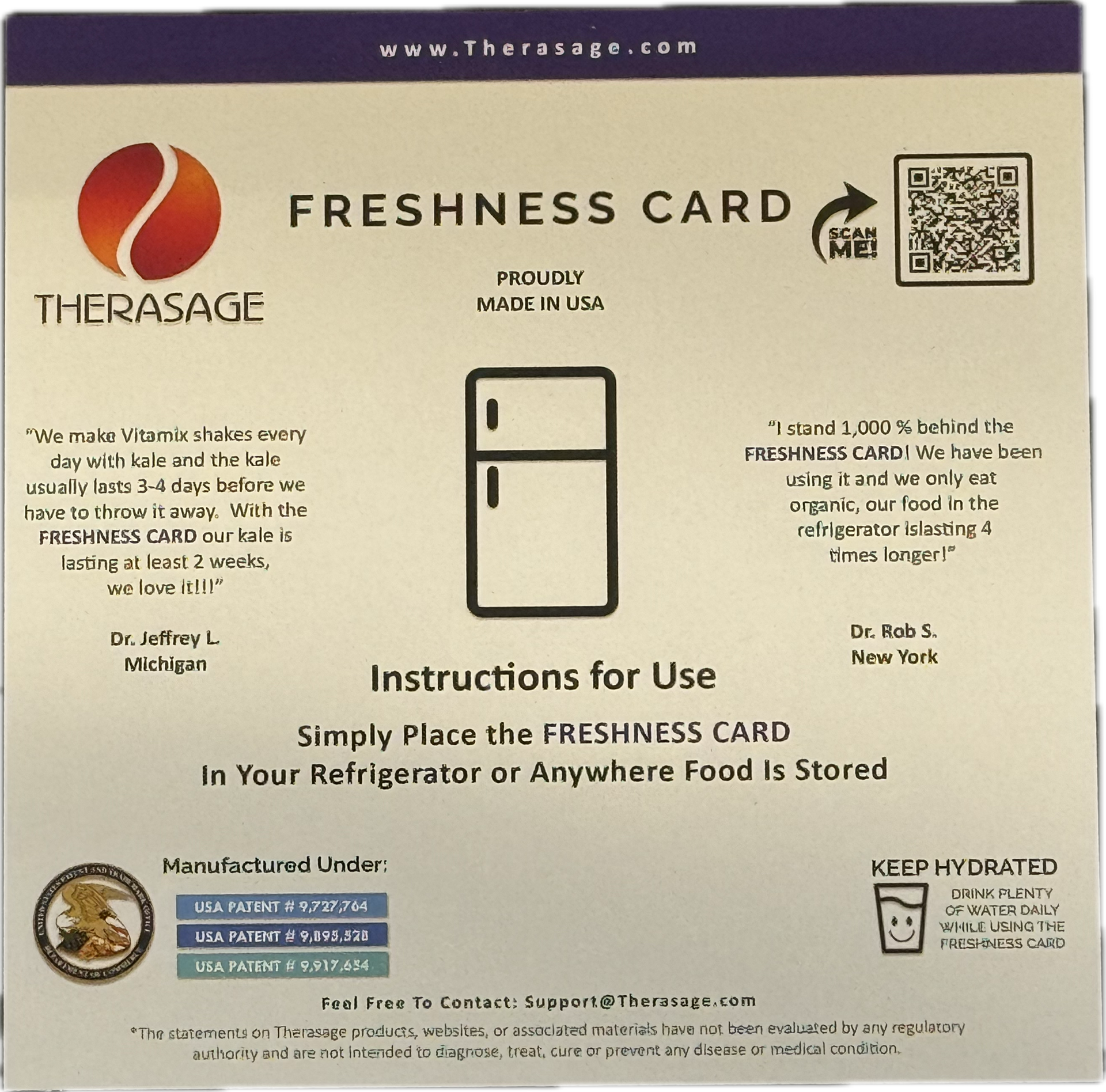 How To Use Therasage TheraVibe - 6x6 Card - Freshness
