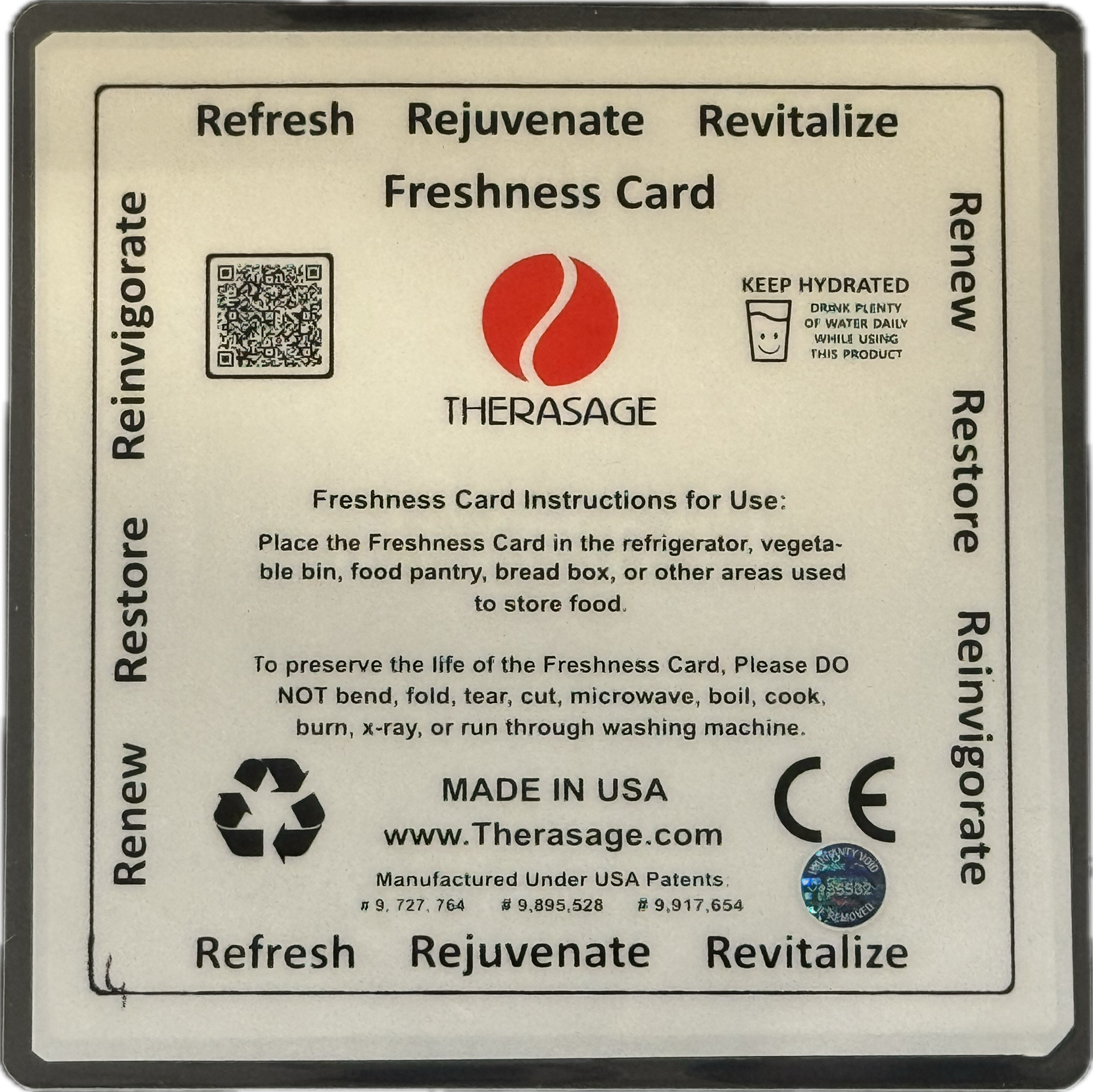 Therasage TheraVibe - 6x6 Card - Freshness