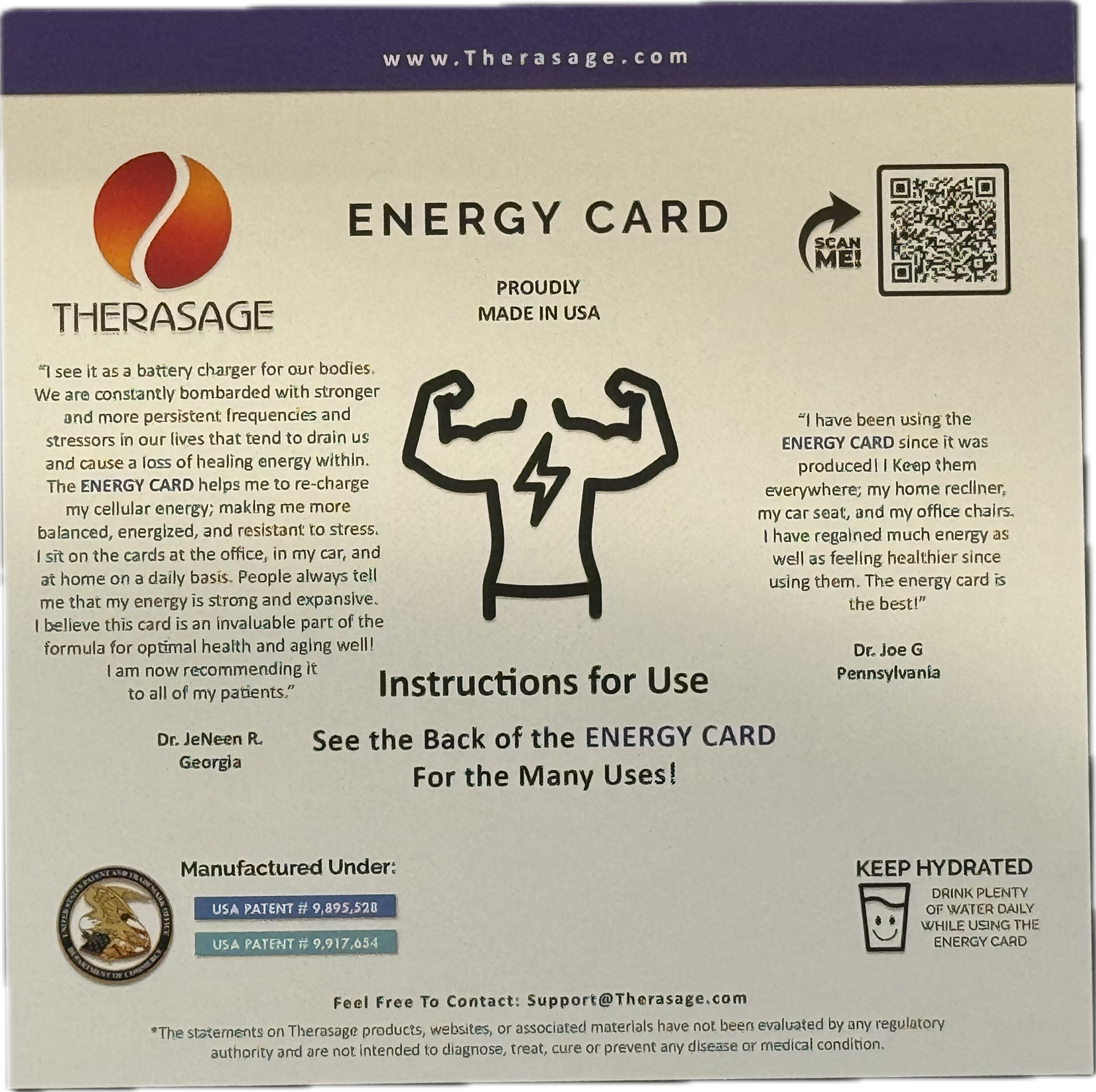 How To Use Therasage TheraVibe - 6x6 Card - Energy