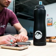 Black Vostok Vacuum Insulated Stainless Steel 34oz Epic Water Filter