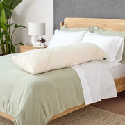 Naturepedic Organic Latex Body Pillow Crafted from 100% GOTS-certified organic cotton