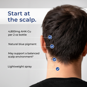 Benefits graphic for Neurogan Health AHK-Cu Hair and Scalp Serum.