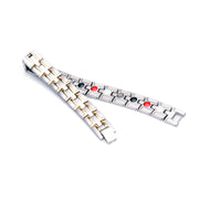 HealthyLine Stainless Steel Energy Bracelet 4-in-1. 2 Colors available. Model B041
