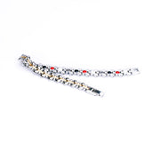HealthyLine Stainless Steel Energy Bracelet 4-in-1. Silver/Gold color. Model SY087J