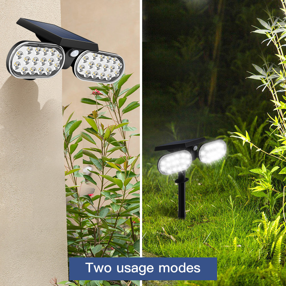 How to Use HarthYourHome Solar Landscape Outdoor 360º Motion Swivel with Automatic On/Off.