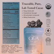 Ora Cacao Mystical Mushrooms -Nutritional Facts