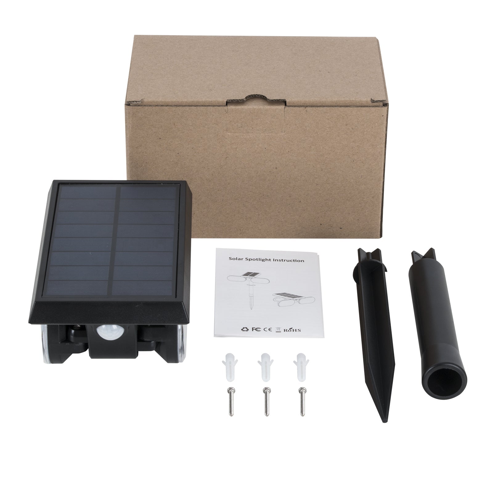 Smart PIR Motion Sensor - HarthYourHome Solar Landscape Outdoor 360º Motion Swivel with Automatic On/Off.