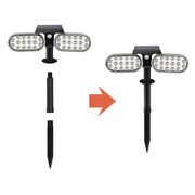 HarthYourHome Solar Landscape Outdoor 360º Motion Swivel with Automatic On/Off. Mount on walls or place on the ground with included hardware-no wiring required.