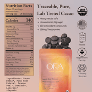 Ora Cacao Tantric Rose Blossom Nutritional Facts