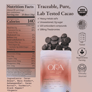 Ora Cacao Vibrant Vitality - Nutrition Facts