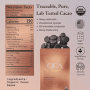 Ora Cacao Uplifting Uganda- Nutrition Facts

