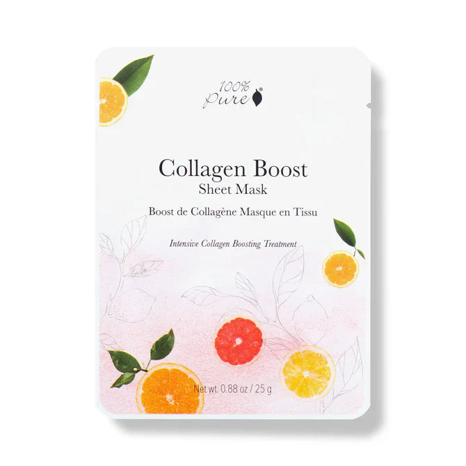 100% PURE Collagen Boost Sheet Mask Packaging