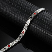 HealthyLine Stainless Steel Energy Bracelet 4-in-1. 2 Colors available. Model B001W