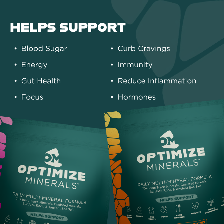 Optimize Minerals Blood Orange and Mixed Berry Support