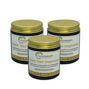 3 pack of 4 oz - AromaMedicaRx Spark You Inspiration Medicinal Coconut Soy Candle