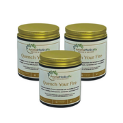 3 pack of 4 oz - AromaMedicaRx Quench Your Fire Medicinal Coconut Soy Candle