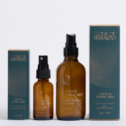 Code of Harmony Sativus Toning Mist 1 oz and 4 oz bottles with product boxes