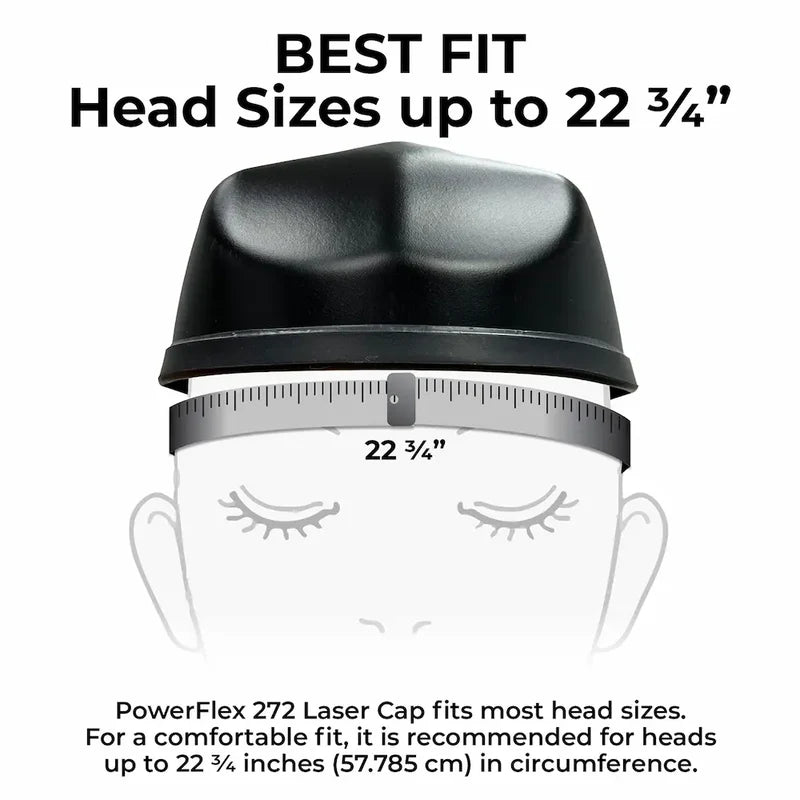 Hairmax PowerFlex 272 Laser Cap fits most head sizes
