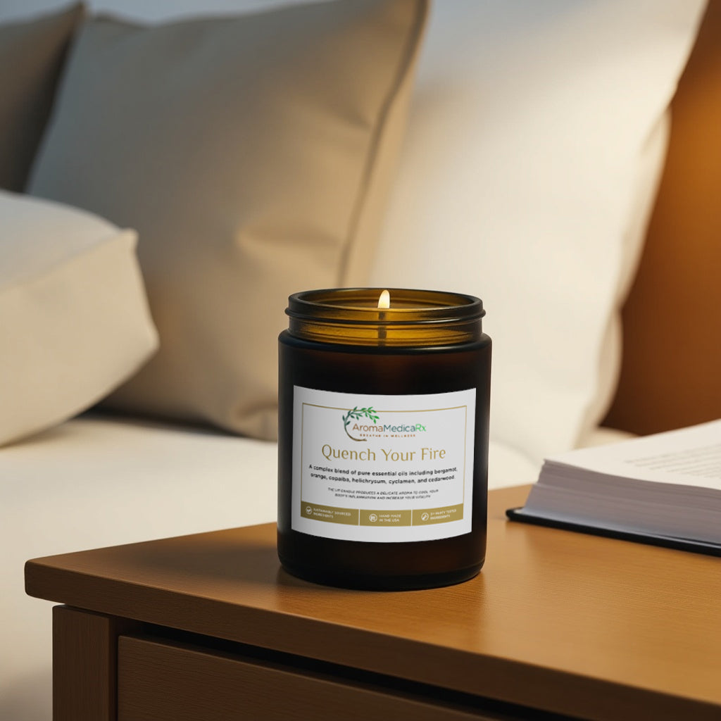 AromaMedicaRx Quench Your Fire Medicinal Coconut Soy Candl