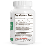 Real Mushrooms for Defenders Mushroom Extract Supplement Facts
