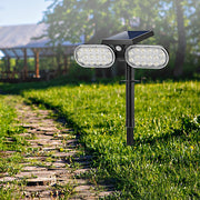 Bright & Efficient LEDs - HarthYourHome Solar Landscape Outdoor 360º Motion Swivel with Automatic On/Off.