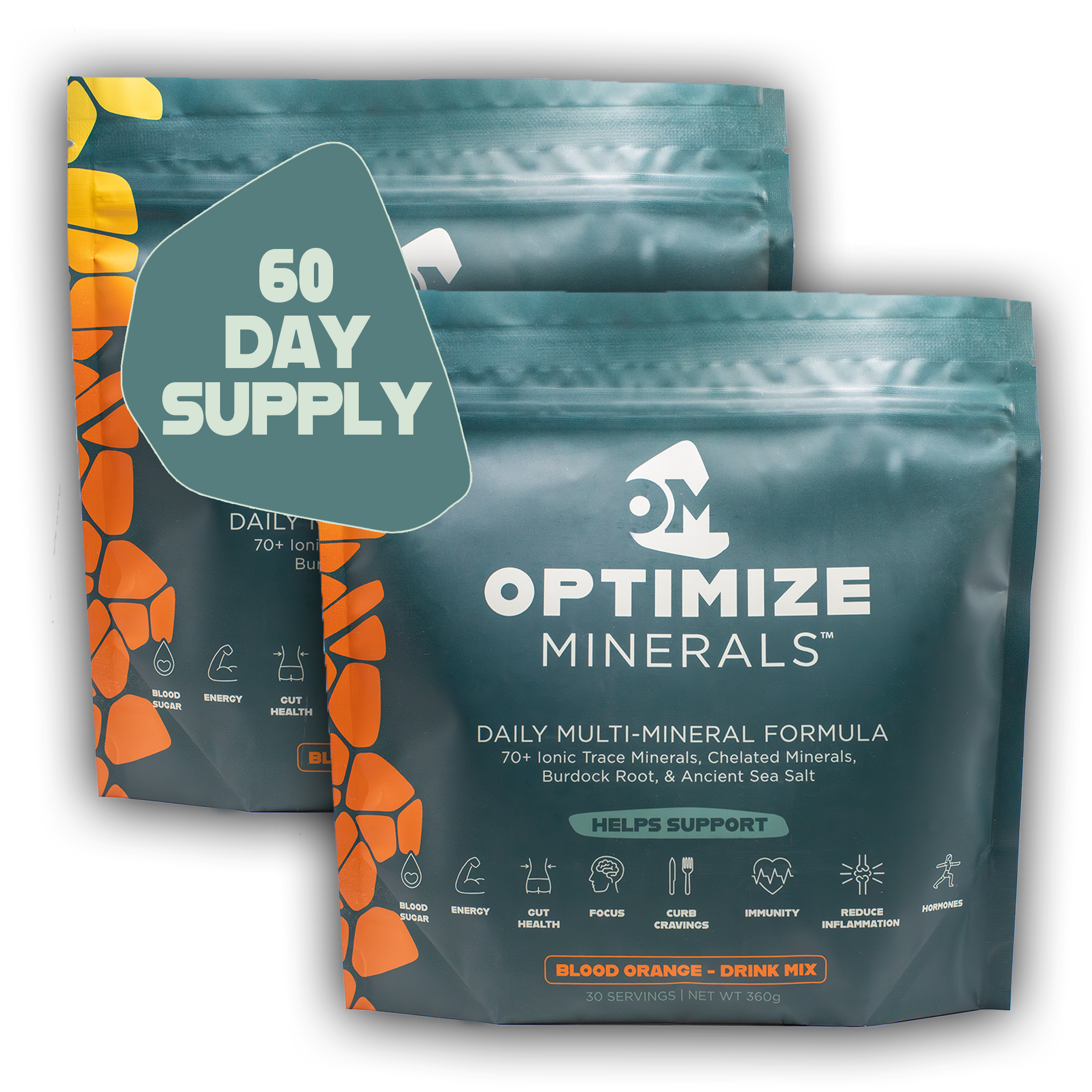 Optimize Minerals Blood Orange 60 Day Supply