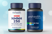 Advanced Energy & Vitality Bundle featuring ProHealth Longevity NMNH 250 and Pure PQQ.
