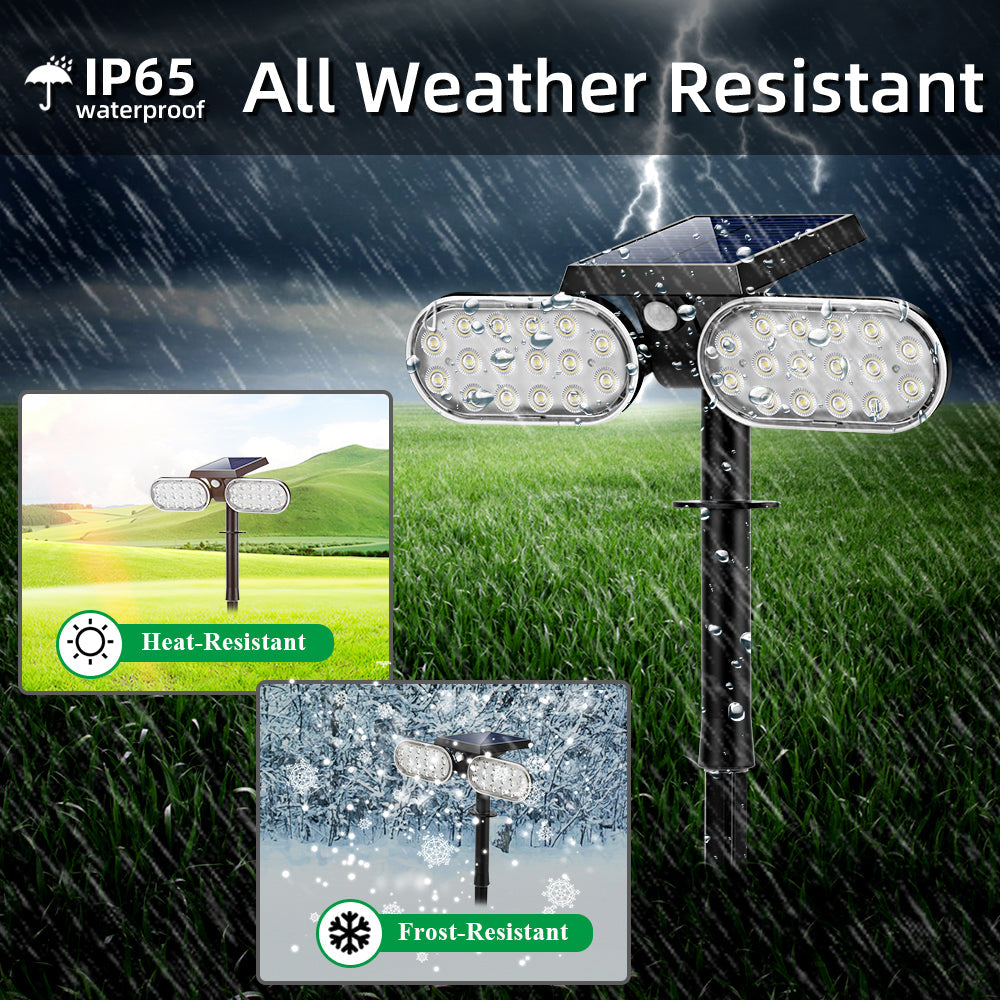 All Weather Resistant - HarthYourHome Solar Landscape Outdoor 360º Motion Swivel with Automatic On/Off.