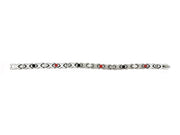 HealthyLine Stainless Steel Energy Bracelet 4-in-1. Silver color. Model BR-S-273