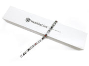 HealthyLine Stainless Steel Energy Bracelet 4-in-1. Silver color. Model BR-S-273
