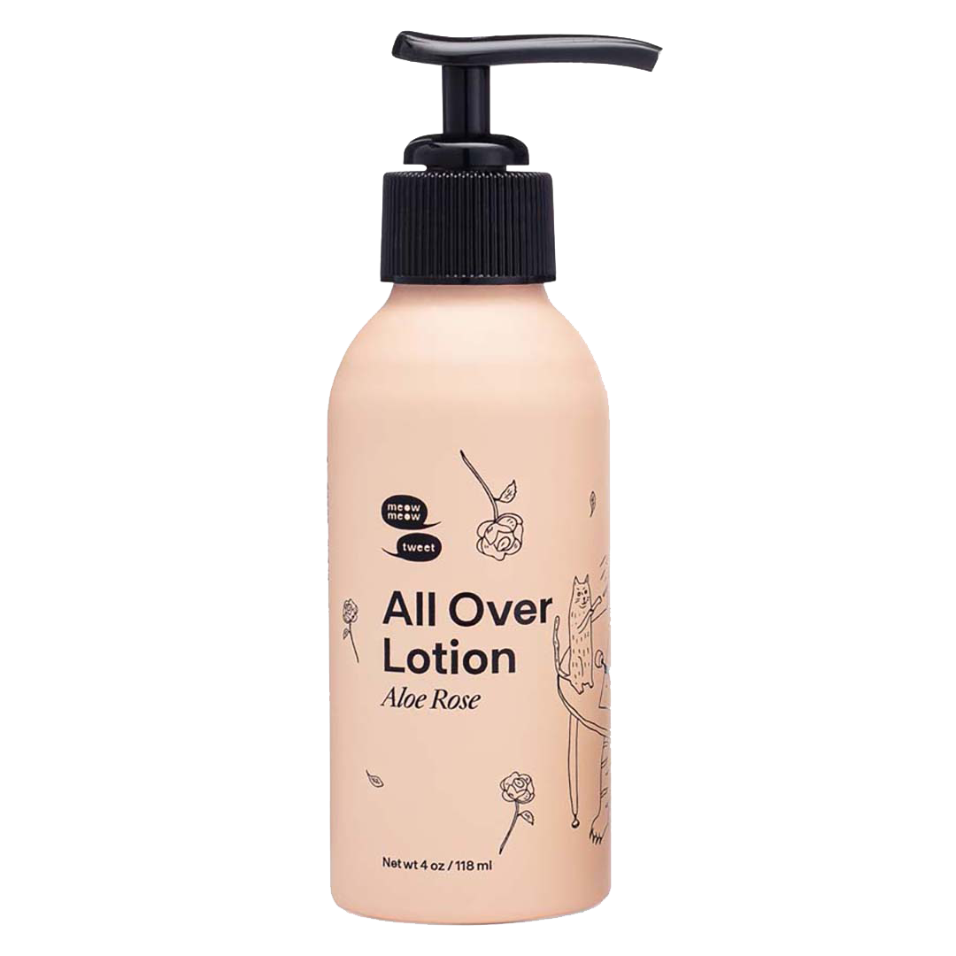 Meow Meow Tweet All Over Lotion - Aloe Rose