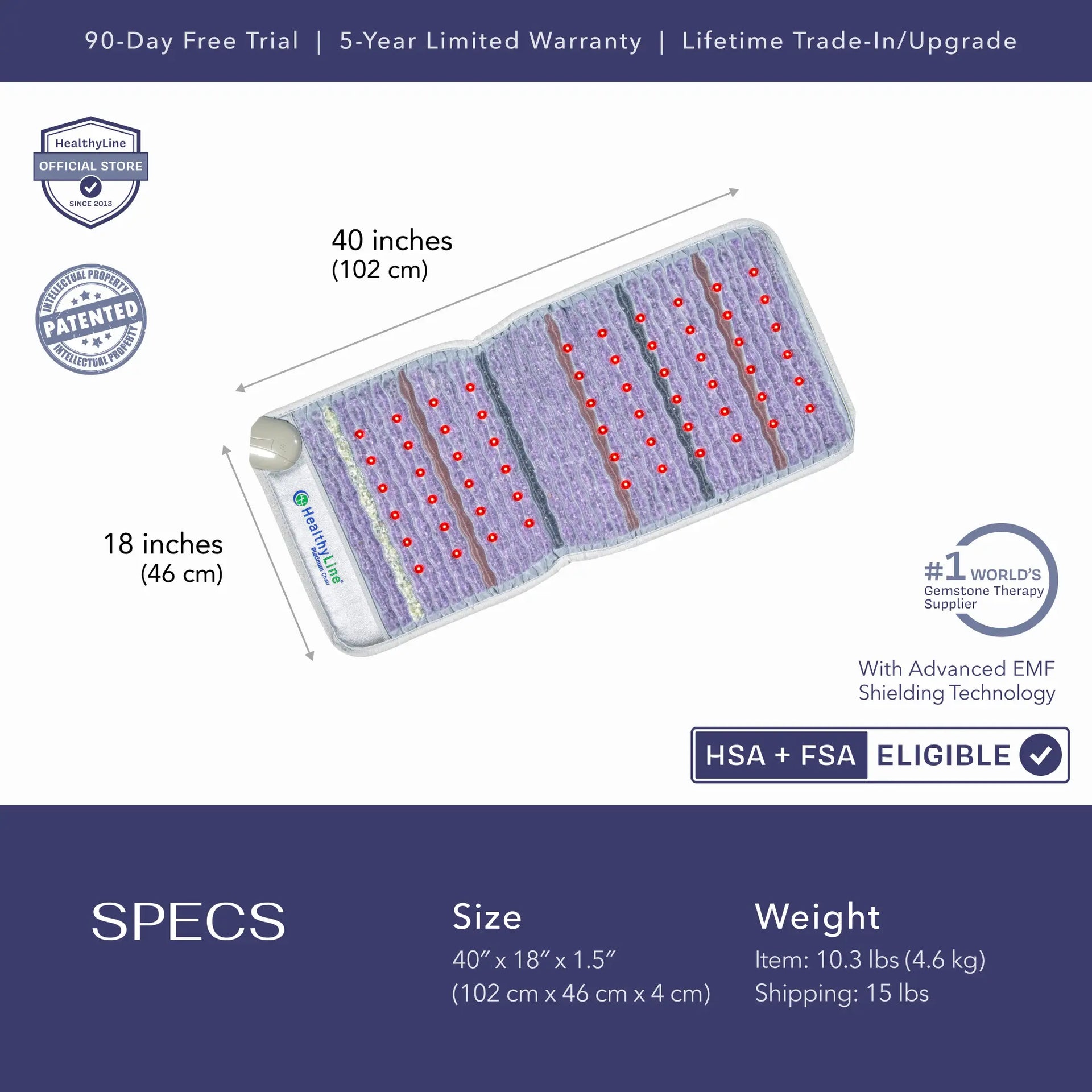 HealthyLine Platinum Series | PEMF Far Infrared Heating Mats