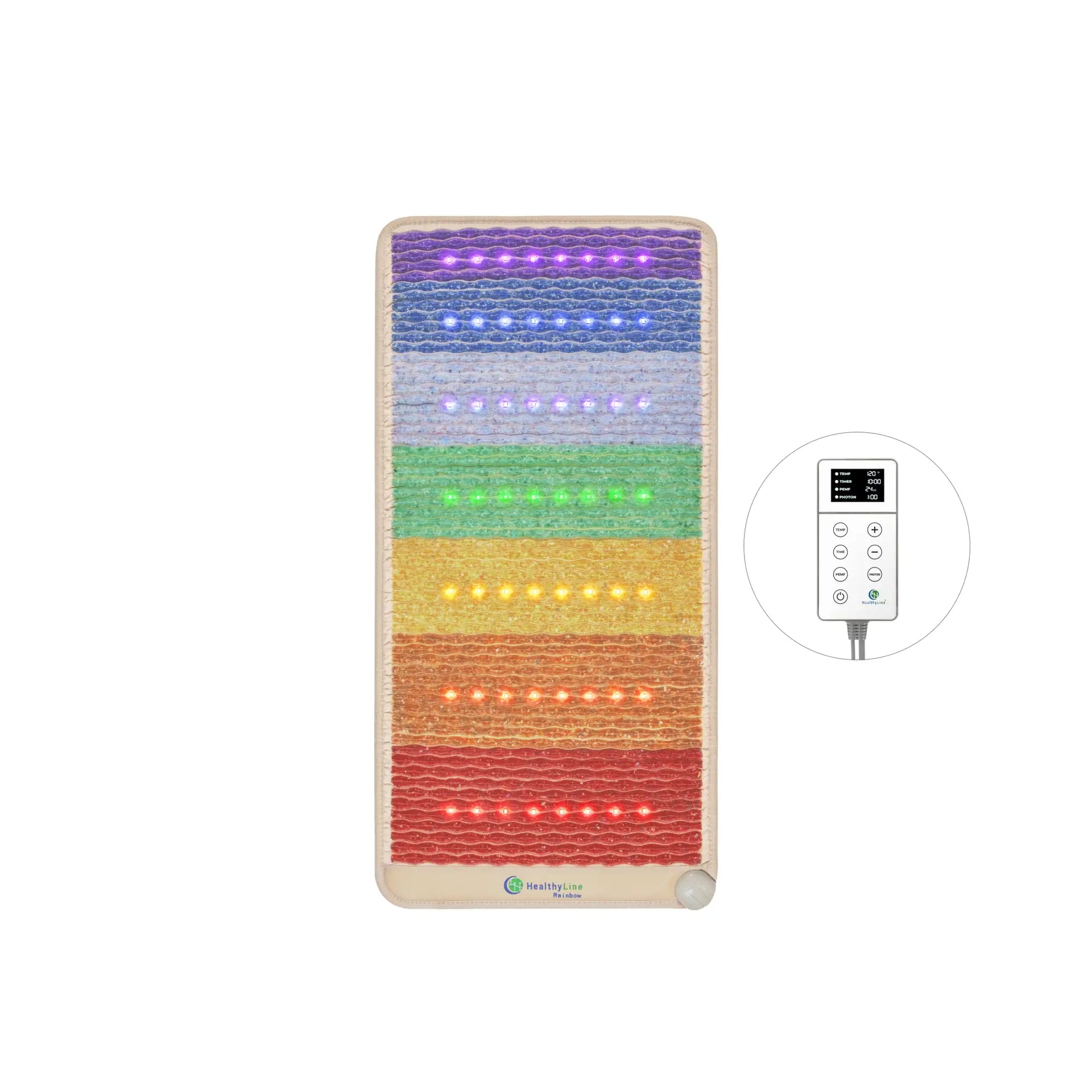 HealthyLine Rainbow Chakra Series | PEMF Far Infrared Heating Mats