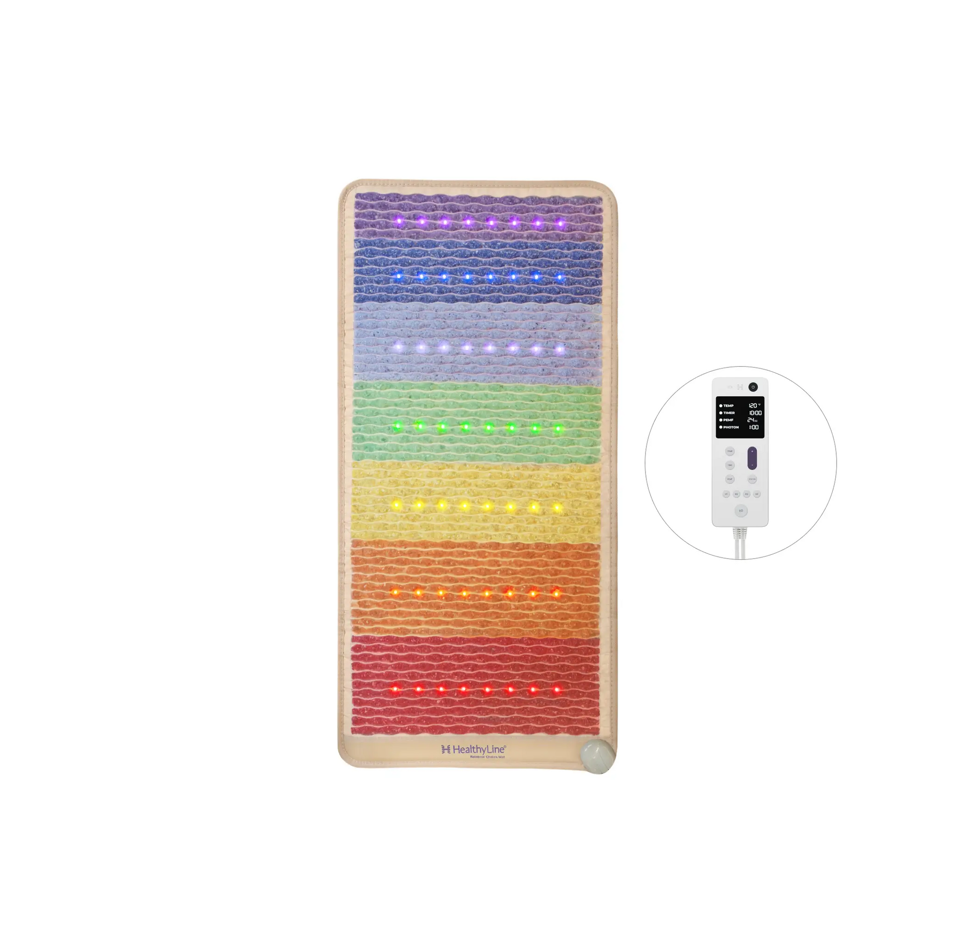 HealthyLine Rainbow Chakra Series | PEMF Far Infrared Heating Mats