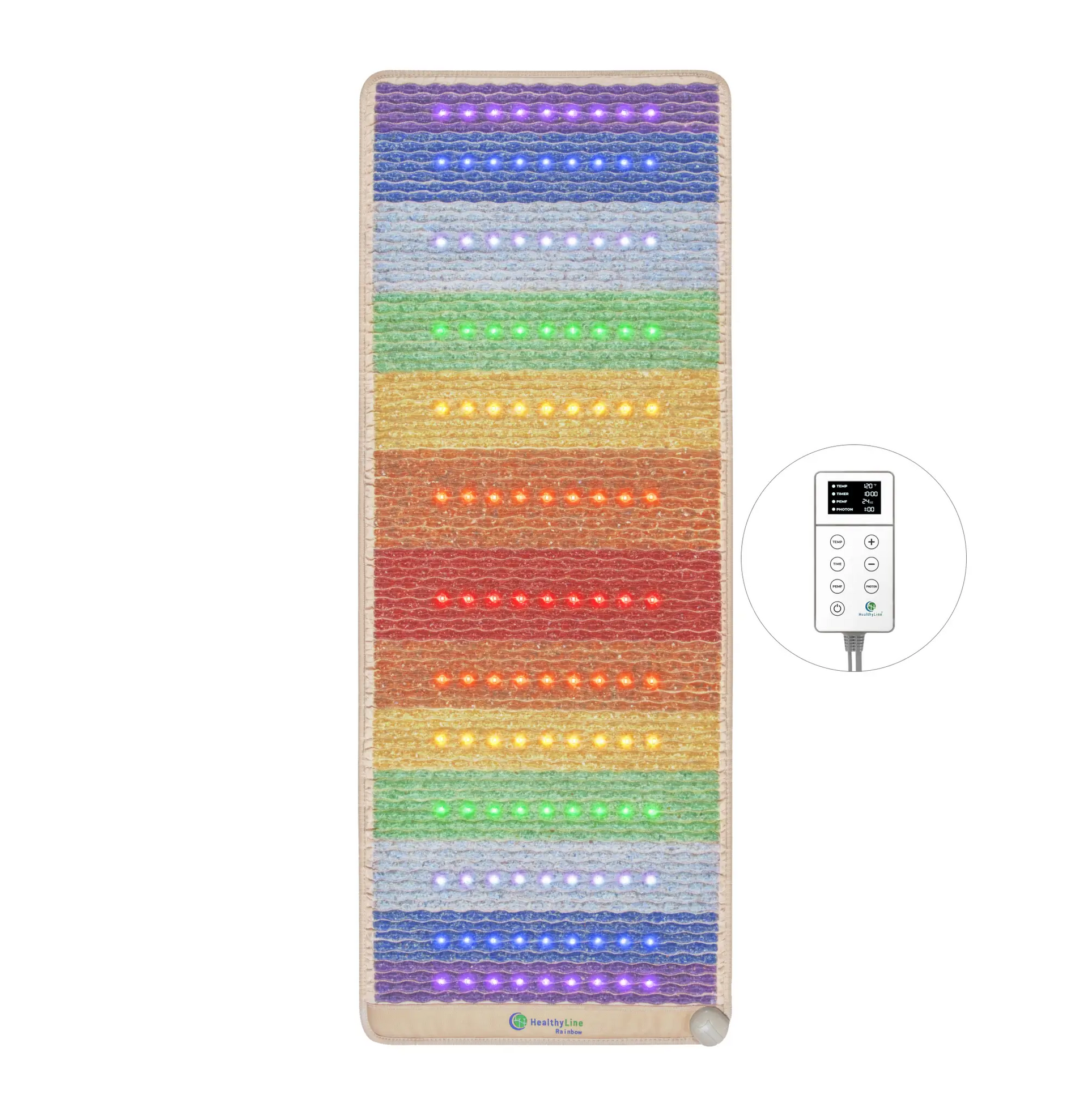 HealthyLine Rainbow Chakra Series | PEMF Far Infrared Heating Mats