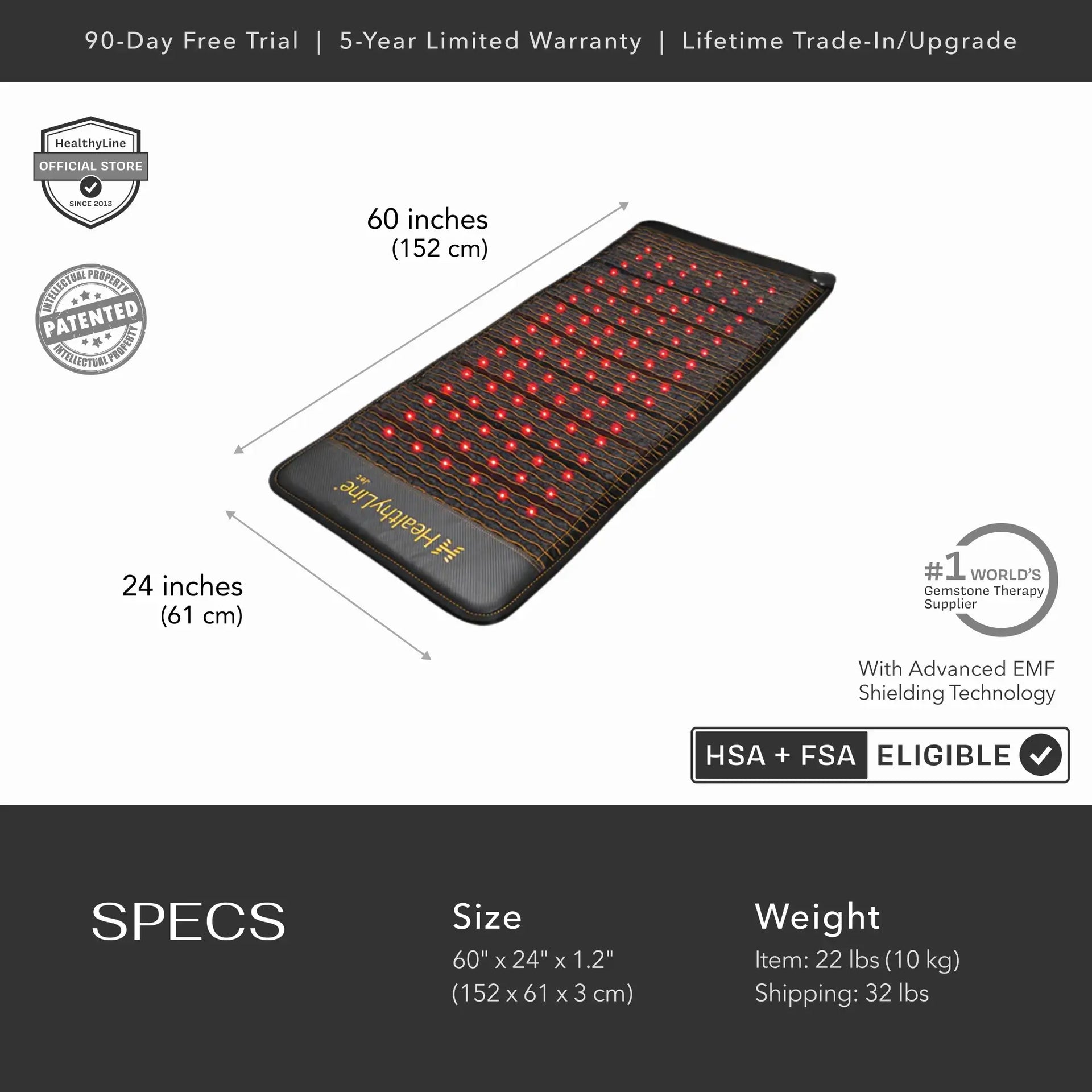 HealthyLine Jet Series | PEMF Far Infrared Heating Mats