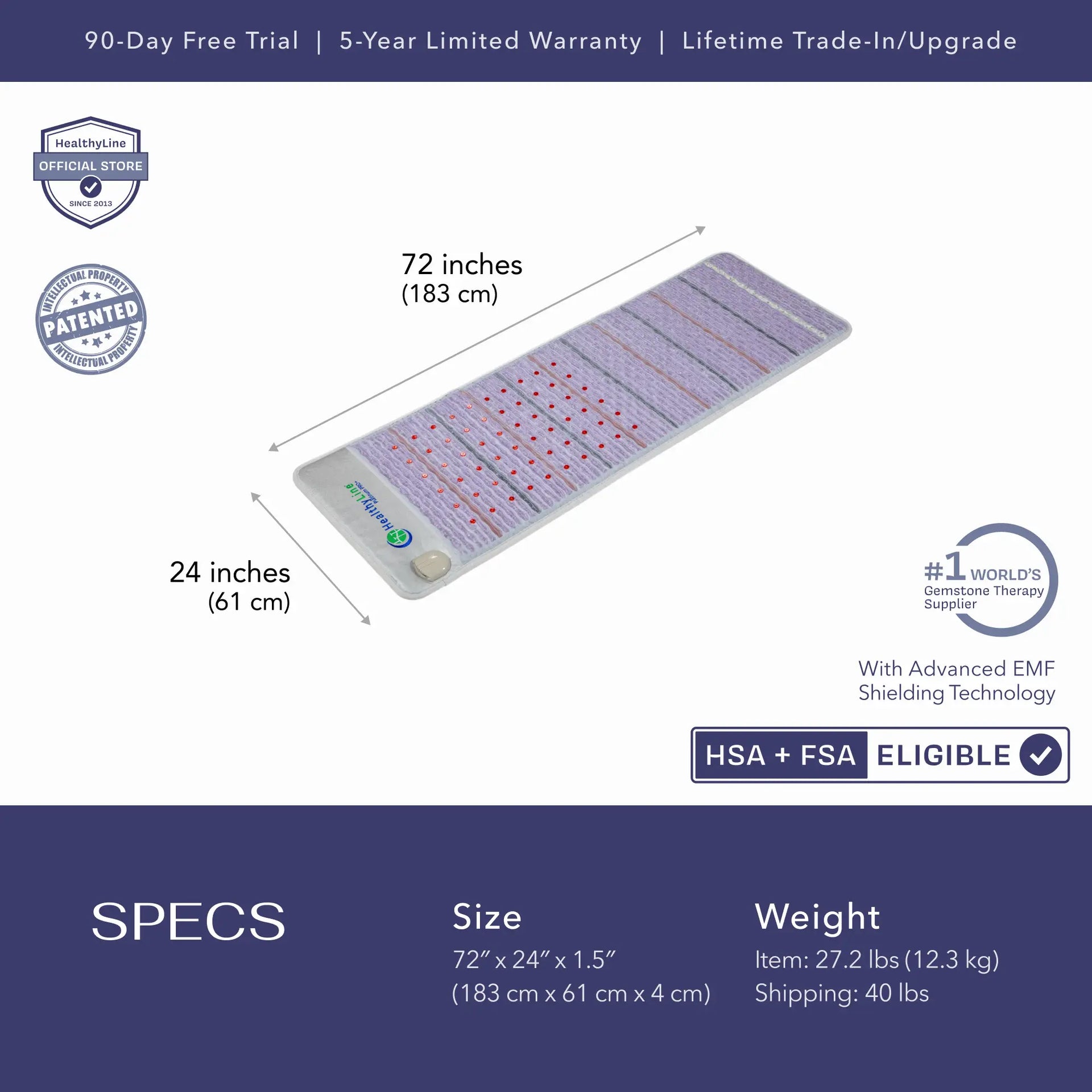 HealthyLine Platinum Series | PEMF Far Infrared Heating Mats