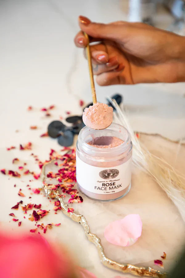 Detoxify and Rejuvenate Experience the power of Anima Mundi's Rose Clay Mask