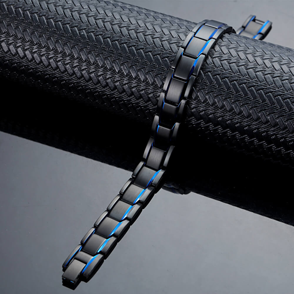 HealthyLine Stainless Steel Magnetic/Energy Bracelet 4-in-1. 4 Colors available. Model B001M