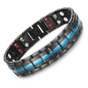 HealthyLine Stainless Steel Energy Bracelet 4-in-1. 2 Colors available. Model B049
