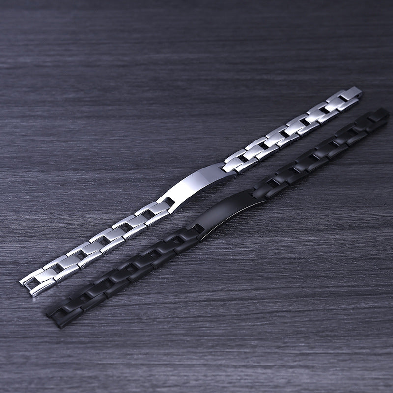 HealthyLine Stainless Steel Energy Bracelet 4-in-1. 2 Colors available. Model B026