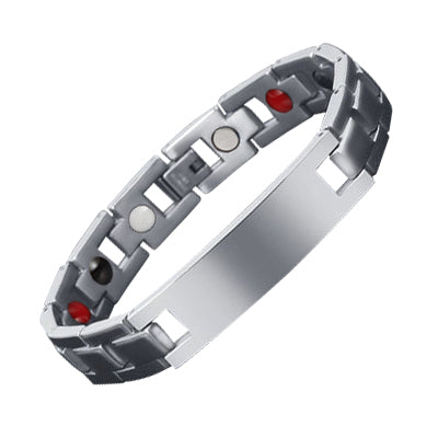 HealthyLine Stainless Steel Energy Bracelet 4-in-1. 2 Colors available. Model B026